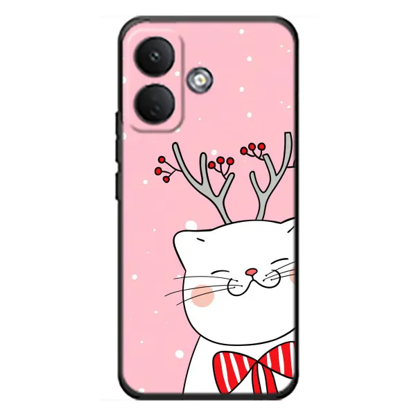 Чохол з принтом «Зимовий кіт» для Xiaomi Poco X8