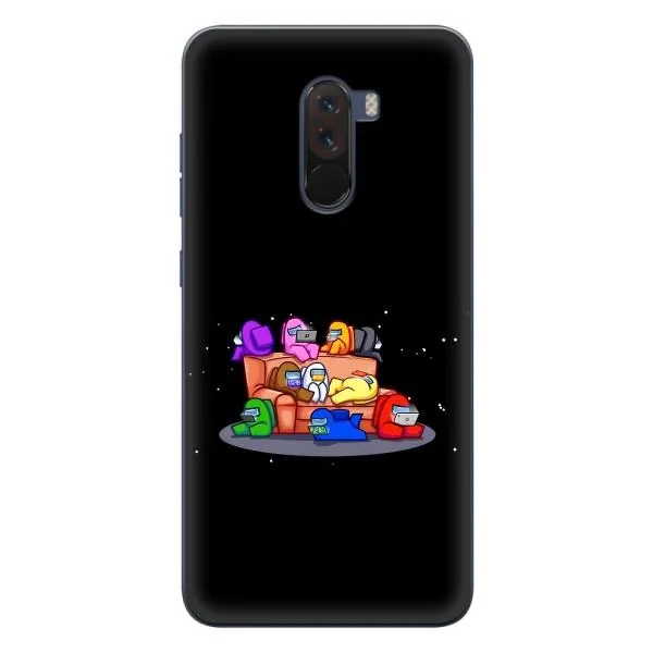 Чехол с принтом «Амонг-ас» для Xiaomi POCO F1 Чехол с принтом «Амонг-ас» для Xiaomi POCO F1