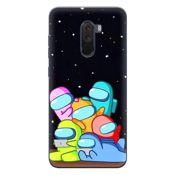 Чехол с принтом «Скины в космосе» для Xiaomi POCO F1 Чехол с принтом «Скины в космосе» для Xiaomi POCO F1