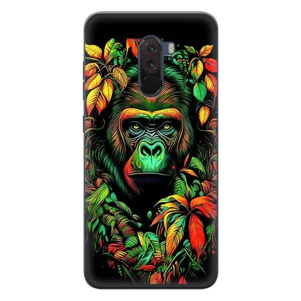 Чехол с принтом «Обезьяна в тропиках» для Xiaomi POCO F1 Чехол с принтом «Обезьяна в тропиках» для Xiaomi POCO F1
