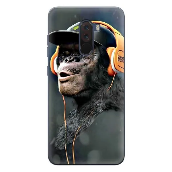 Чехол с принтом «В наушниках» для Xiaomi POCO F1 Чехол с принтом «В наушниках» для Xiaomi POCO F1