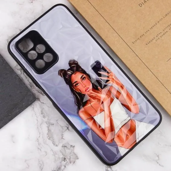 TPU+PC чехол Prisma Ladies для Xiaomi Redmi 10 — Black in White — фото 4