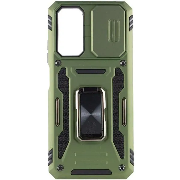 Ударопрочный чехол Camshield Army Ring для Xiaomi Redmi 10 — Оливковый — фото 4