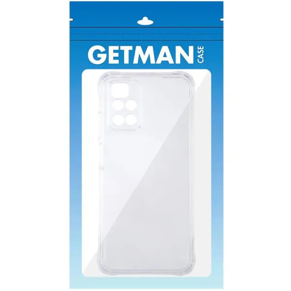 TPU чехол GETMAN Ease logo усиленные углы Full Camera для Xiaomi Redmi 10 — Прозрачный — фото 4