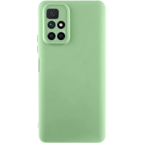 Чохол TPU GETMAN Liquid Silk Full Camera для Xiaomi Redmi 10 — Зелений