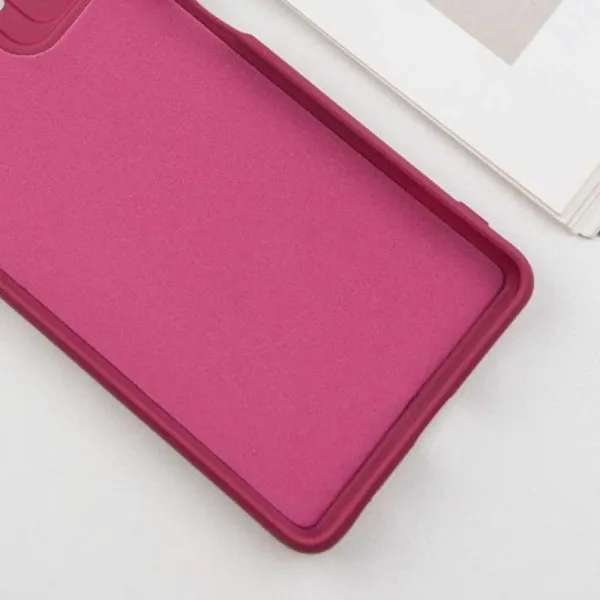 Чохол TPU GETMAN Liquid Silk Full Camera для Xiaomi Redmi 10 — Бордовий — фото 2
