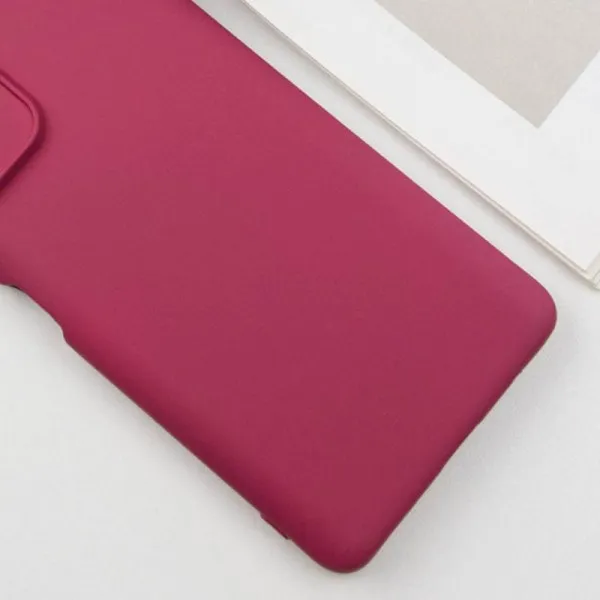 Чохол TPU GETMAN Liquid Silk Full Camera для Xiaomi Redmi 10 — Бордовий — фото 3