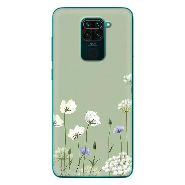 Чехол с принтом «Цветы на зеленом» для Xiaomi Redmi 10X