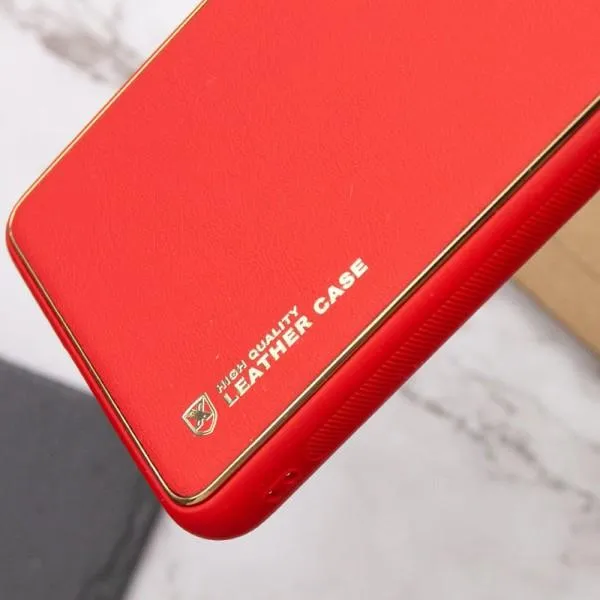 Кожаный чехол Xshield для Xiaomi Poco X5 5G / Redmi Note 12 5G — Красный — фото 2
