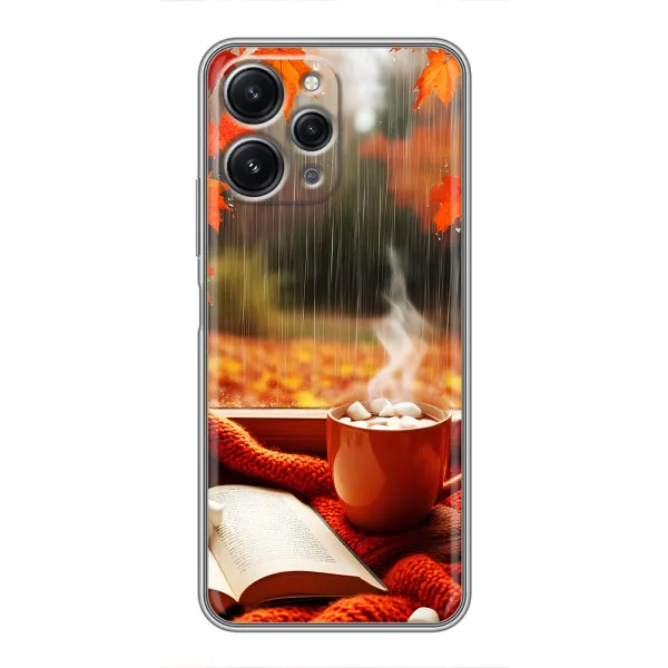 Чехол с принтом «Кофе и дождь» для Xiaomi Redmi 12 (5G)
