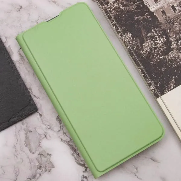 Кожаный чехол-книжка GETMAN Elegant (PU) для Xiaomi Redmi 12 — Мятный — фото 5 Кожаный чехол-книжка GETMAN Elegant (PU) для Xiaomi Redmi 12 — Мятный — фото 5