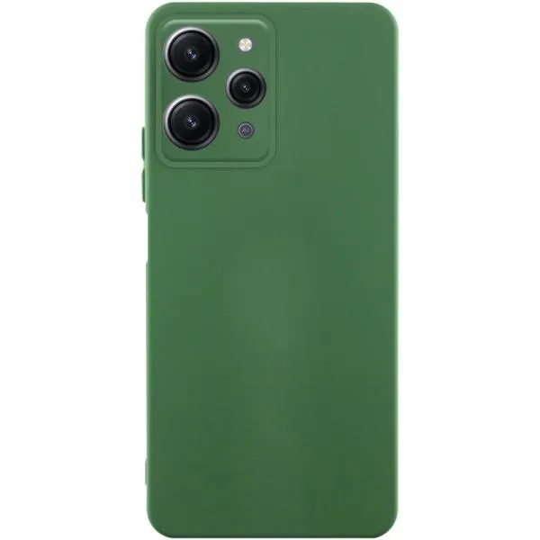 Чехол TPU GETMAN Liquid Silk Full Camera для Xiaomi Redmi 12 — Зеленый — фото 1