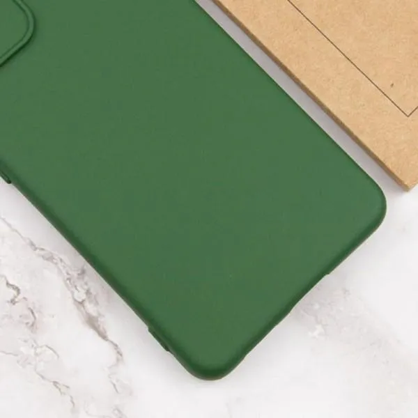 Чехол TPU GETMAN Liquid Silk Full Camera для Xiaomi Redmi 12 — Зеленый — фото 3
