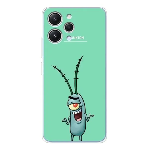 Чехол с принтом «Персонаж Планктон» для Xiaomi Redmi 12 Чехол с принтом «Персонаж Планктон» для Xiaomi Redmi 12