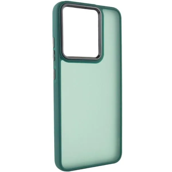 Чехол TPU+PC Lyon Frosted для Xiaomi Redmi 12C — Зеленый — фото 1