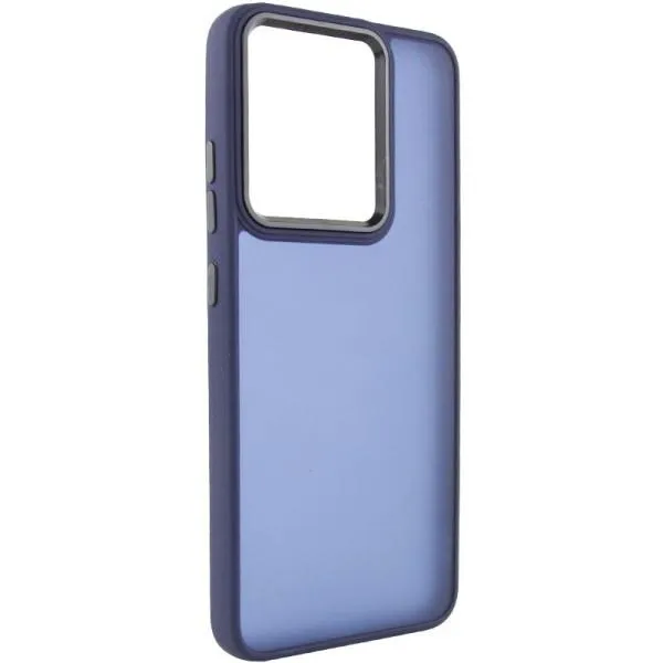 Чехол TPU+PC Lyon Frosted для Xiaomi Redmi 12C — Темно-синий — фото 1 Чехол TPU+PC Lyon Frosted для Xiaomi Redmi 12C — Темно-синий — фото 1