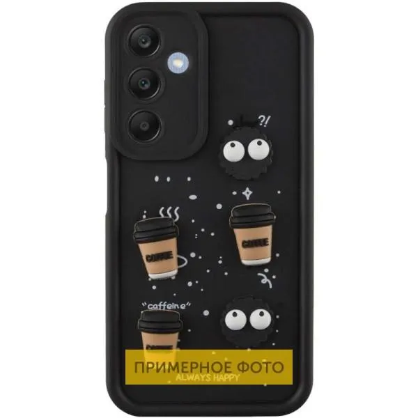 Чехол TPU Toys Case для Xiaomi Redmi 12C / Poco C55 — Черный — фото 1
