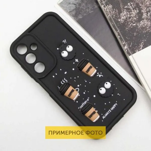 Чехол TPU Toys Case для Xiaomi Redmi 12C / Poco C55 — Черный — фото 2