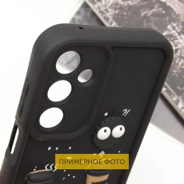 Чехол TPU Toys Case для Xiaomi Redmi 12C / Poco C55 — Черный — фото 3