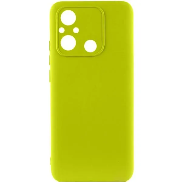 Чехол TPU GETMAN Liquid Silk Full Camera для Xiaomi Redmi 12C — Желтый