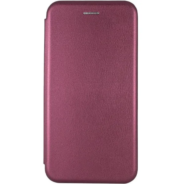 Шкіряний чохол-книжка Classy для Xiaomi Redmi 12C — Бордовий — фото 1
