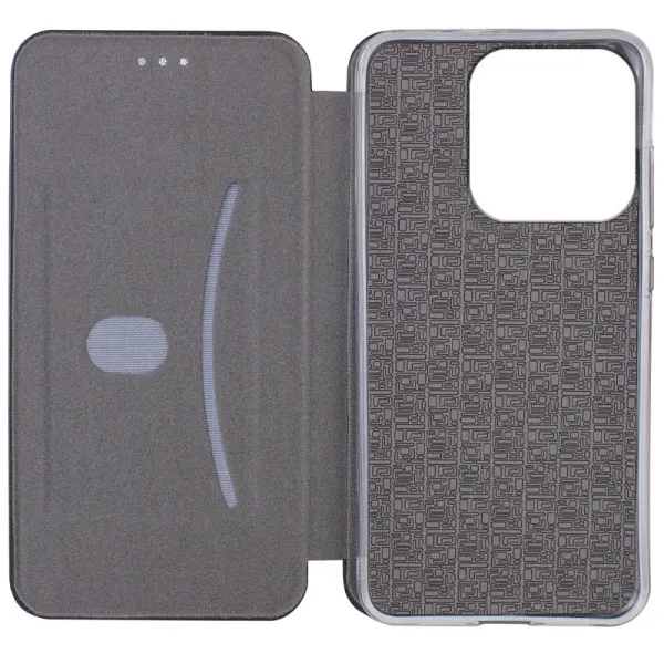 Шкіряний чохол-книжка Classy для Xiaomi Redmi 12C — Темно-синій — фото 3