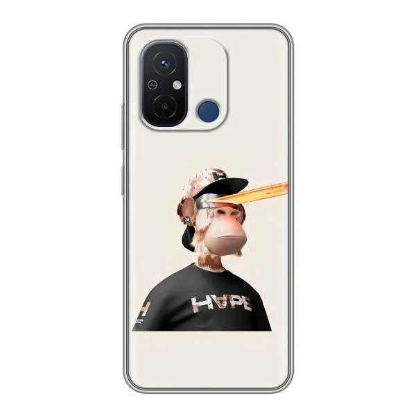 Чехол с принтом «обезьяна NFT в очках» для Xiaomi Redmi 12C Чехол с принтом «обезьяна NFT в очках» для Xiaomi Redmi 12C