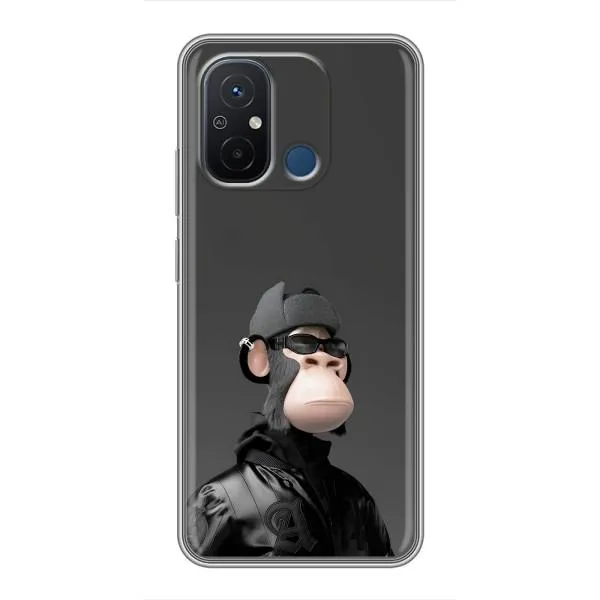 Чехол с принтом «стильная обезьяна NFT» для Xiaomi Redmi 12C Чехол с принтом «стильная обезьяна NFT» для Xiaomi Redmi 12C