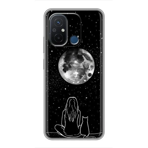 Чехол с принтом «Девушка с котом» для Xiaomi Redmi 12C Чехол с принтом «Девушка с котом» для Xiaomi Redmi 12C