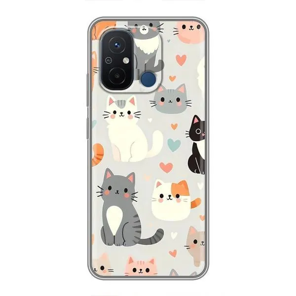 Чехол с принтом «Коллаж котов» для Xiaomi Redmi 12C Чехол с принтом «Коллаж котов» для Xiaomi Redmi 12C