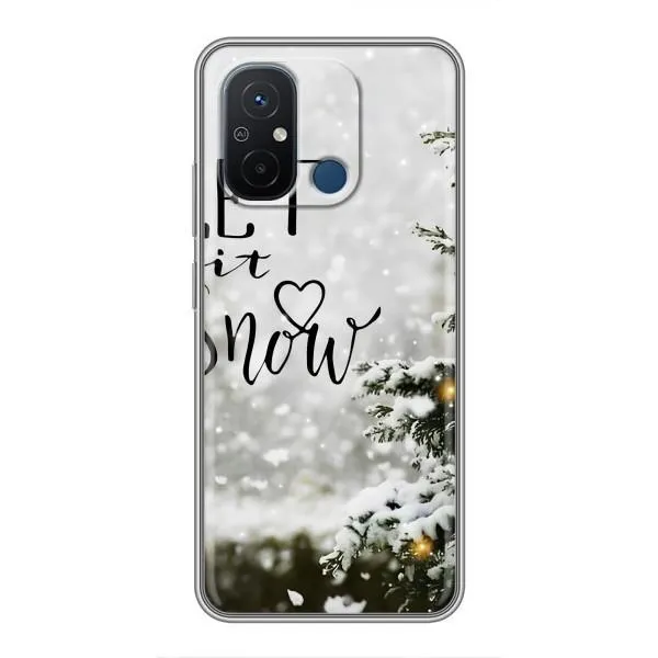 Чехол с принтом «Let it snow» для Xiaomi Redmi 12C Чехол с принтом «Let it snow» для Xiaomi Redmi 12C