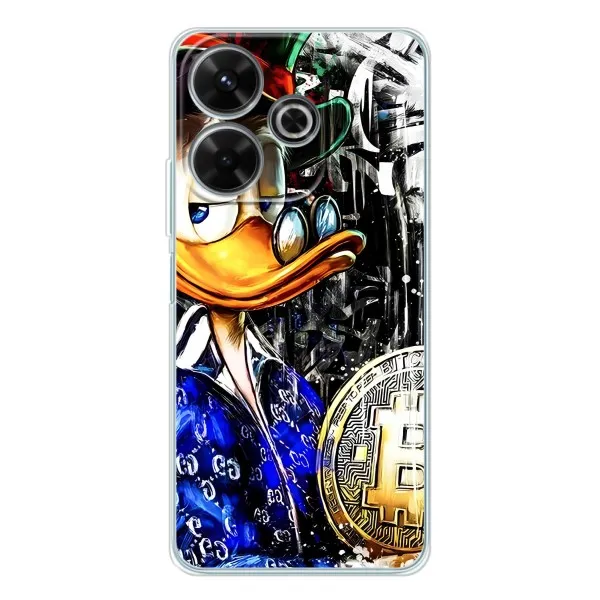 Чехол с принтом «Биткойн Скрудж» для Xiaomi Redmi 13