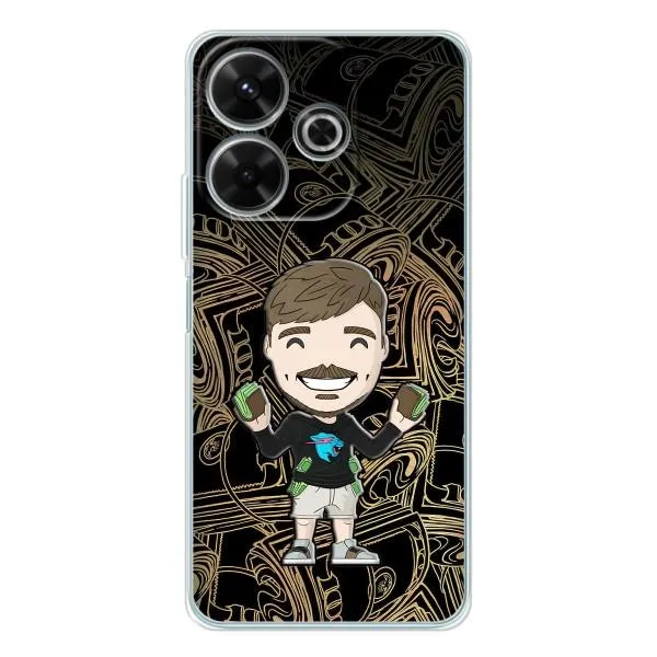 Чехол с принтом «Mister Beast» для Xiaomi Redmi 13