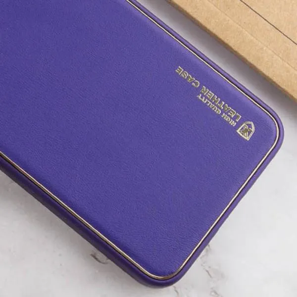 Кожаный чехол Xshield для Xiaomi Redmi 13C / Poco C65 — Фиолетовый — фото 4