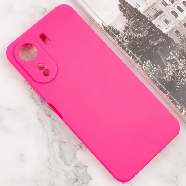 Чехол Silicone Cover Lakshmi Full Camera (AAA) для Xiaomi Redmi 13C / Poco C65 — Розовый — фото 2
