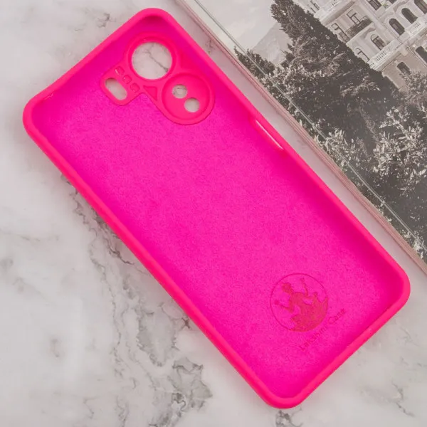Чехол Silicone Cover Lakshmi Full Camera (AAA) для Xiaomi Redmi 13C / Poco C65 — Розовый — фото 3