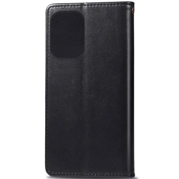 Кожаный чехол-книжка GETMAN Gallant (PU) для Xiaomi Redmi 13C / Poco C65 — Черный — фото 4