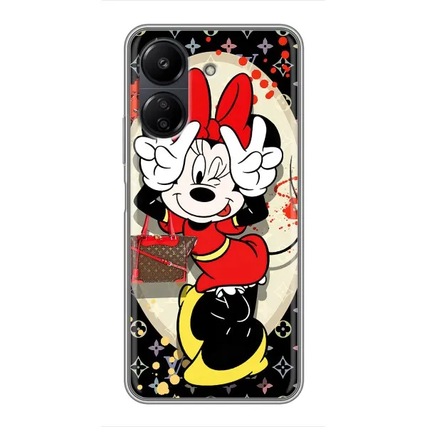 Чехол с принтом «Минни peace» для Xiaomi Redmi 13C