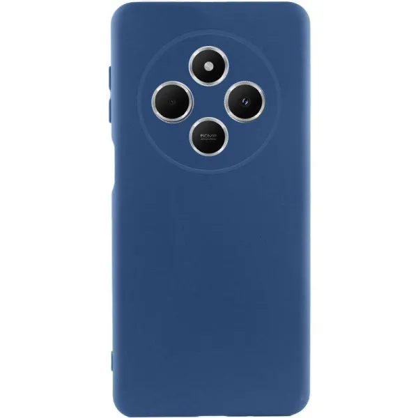 Чехол TPU GETMAN Liquid Silk Full Camera для Xiaomi Redmi 14C / Poco C75 — Синий — фото 4