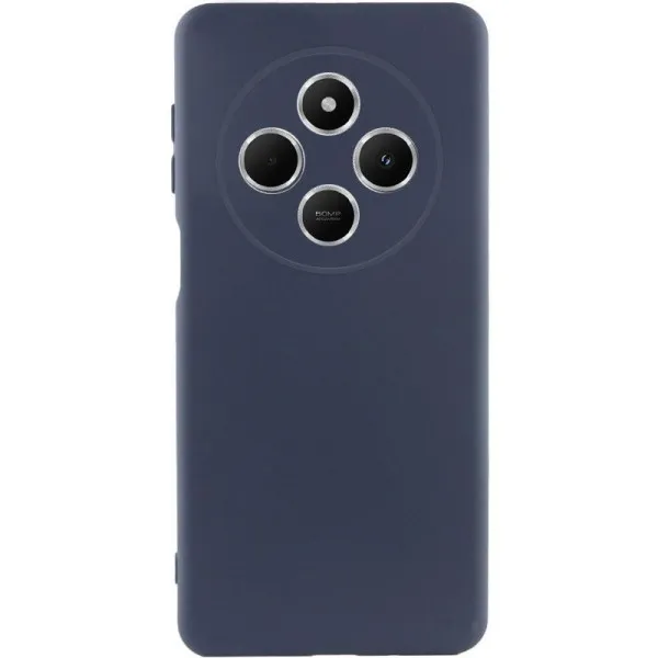 Чехол TPU GETMAN Liquid Silk Full Camera для Xiaomi Redmi 14C / Poco C75 — Синий — фото 5