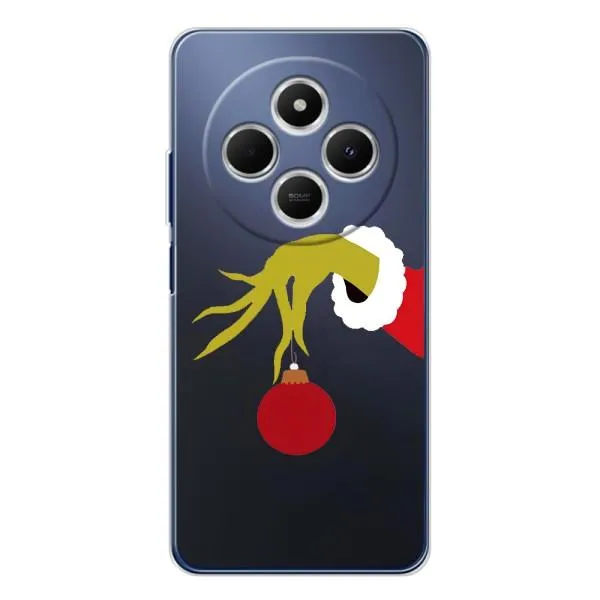 Чехол с принтом «Гринч с игрушкой» для Xiaomi Redmi 14C