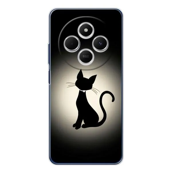 Чехол с принтом «Силуэт котика» для Xiaomi Redmi 14R 5G