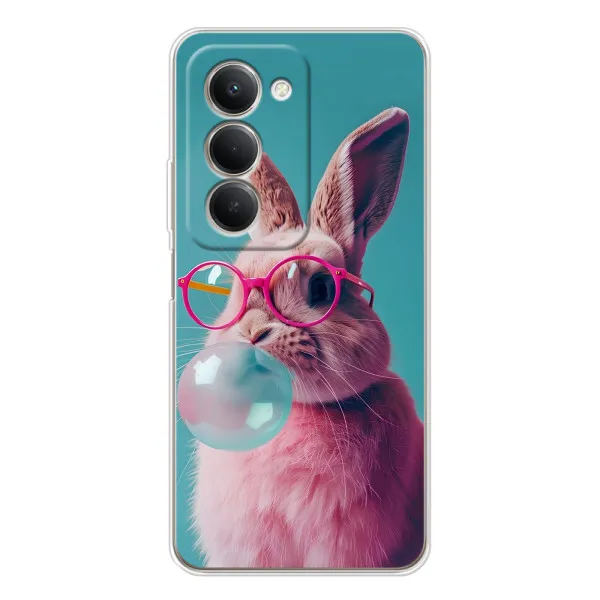 Чехол с принтом «Кролик в очках» для Xiaomi Redmi 15 5G Чехол с принтом «Кролик в очках» для Xiaomi Redmi 15 5G