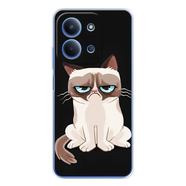 Чехол с принтом «Грустный кот» для Xiaomi Redmi 15C 5g