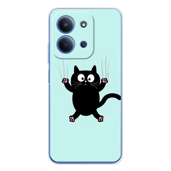 Чехол с принтом «Падающий кот» для Xiaomi Redmi 15C 5g
