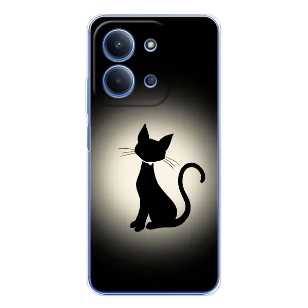 Чехол с принтом «Силуэт котика» для Xiaomi Redmi 15C 5g