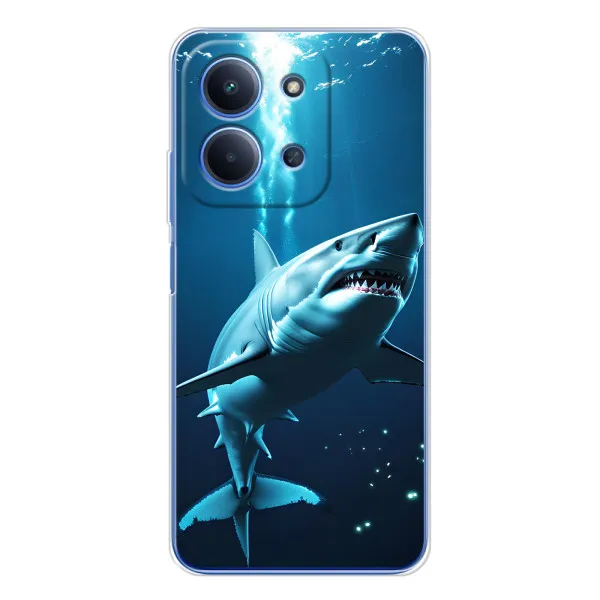 Чехол с принтом «Акула под водой» для Xiaomi Redmi 15C 5g Чехол с принтом «Акула под водой» для Xiaomi Redmi 15C 5g