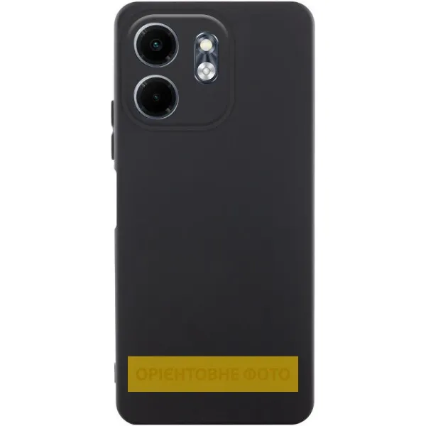 Чехол TPU GETMAN Liquid Silk Full Camera для Xiaomi Redmi 15C (EU) — Черный — фото 1