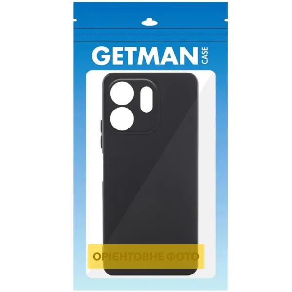 Чехол TPU GETMAN Liquid Silk Full Camera для Xiaomi Redmi 15C (EU) — Черный — фото 2