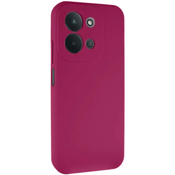 Чохол TPU GETMAN Liquid Silk Full Camera для Xiaomi Redmi 17 — Бордовий Чохол TPU GETMAN Liquid Silk Full Camera для Xiaomi Redmi 17 — Бордовий